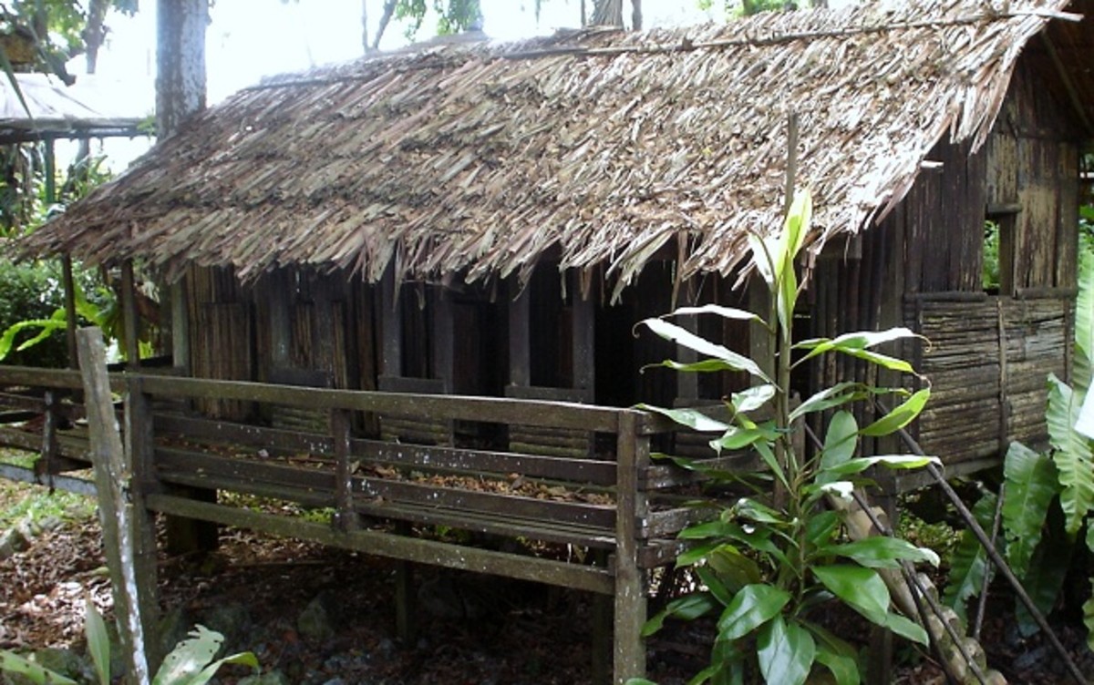 A replica of the longhouse