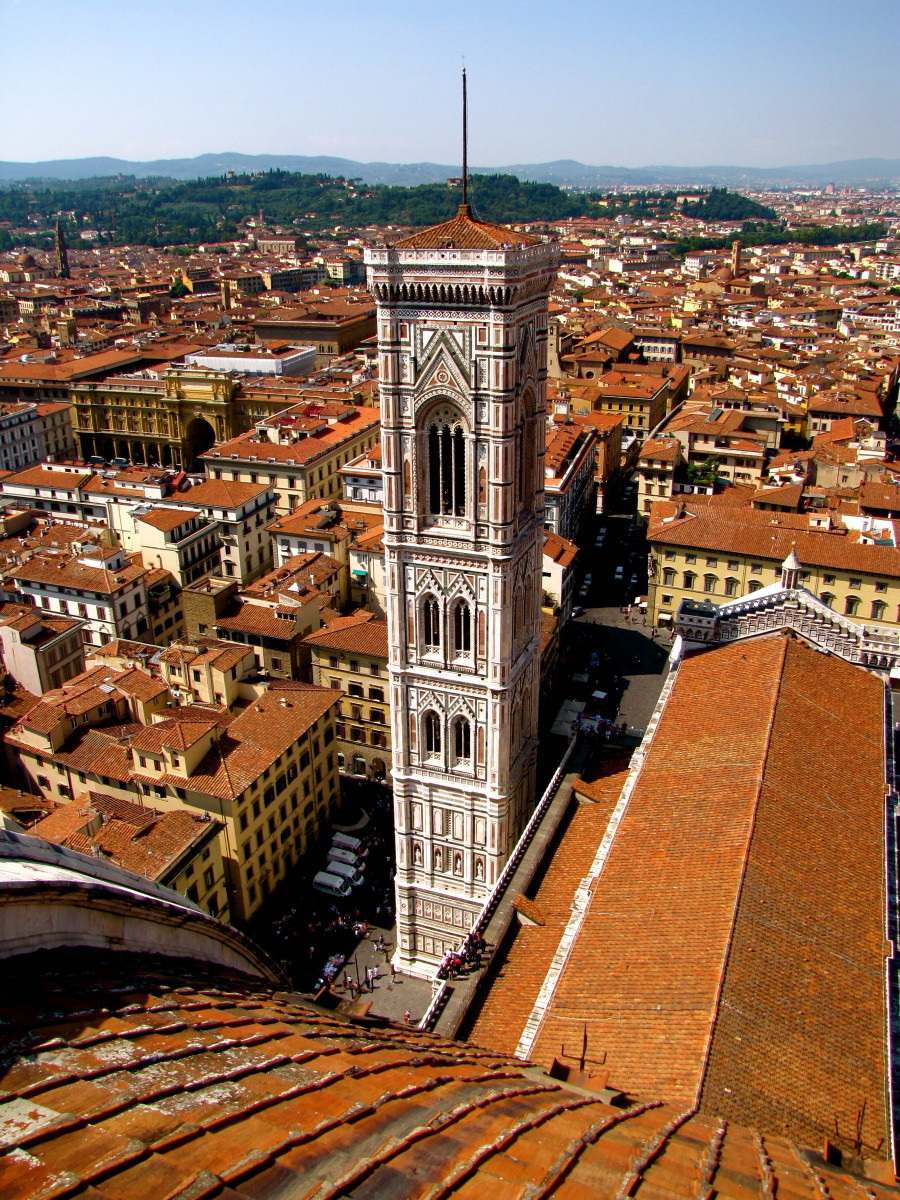 Florence from the top of the Duomo.