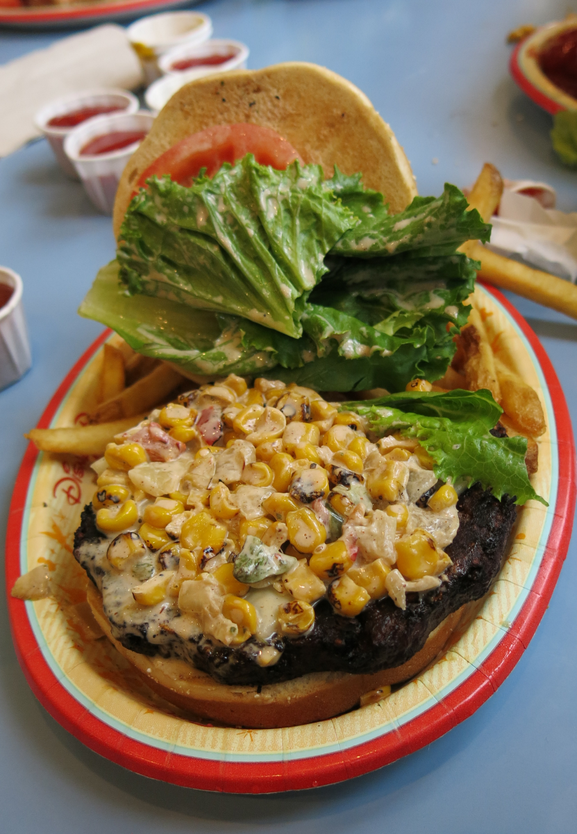 With the salsa and mayo removed, the black bean burger at Epcot could be vegan.