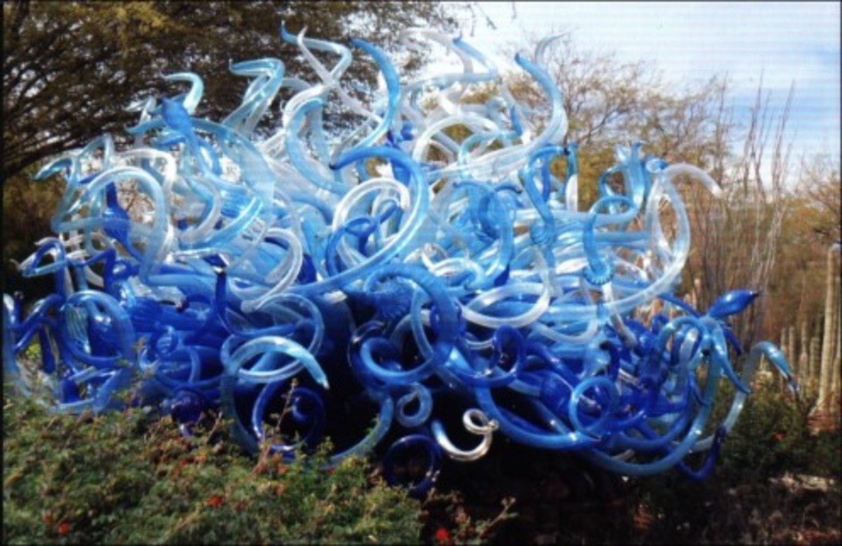 Chihuly Glass Sculptures: Phoenix Desert Botanical Garden