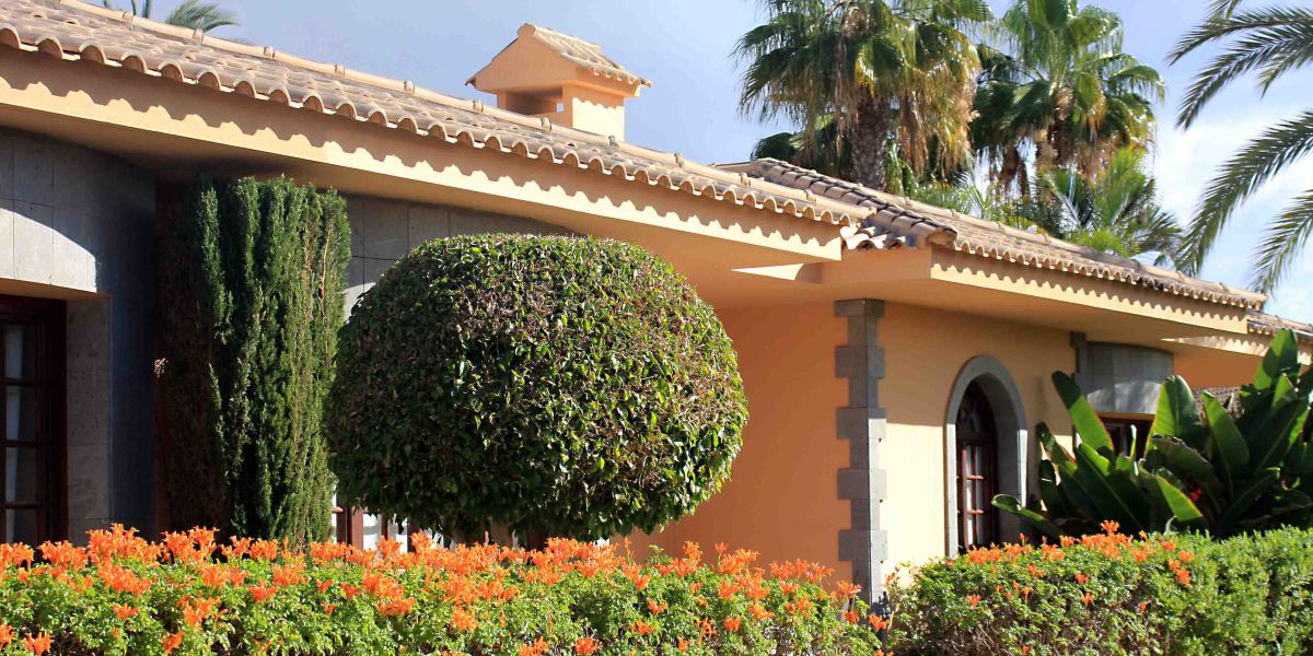 Attractive plantings in the Dunas Bungalow Resort make this a pleasant place to live for a few days of your life whilst on vacation on the Island of Gran Canaria