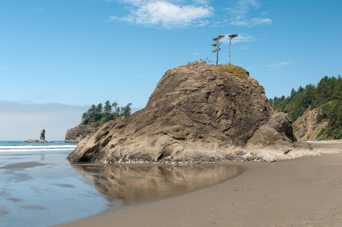 Watch out for vampires and werewolves when you visit the La Push beaches outside of Forks.
