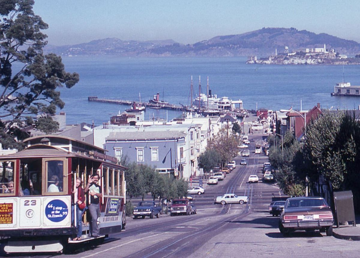 A Cable Car on the Streets of San Francisco, circa 1980s