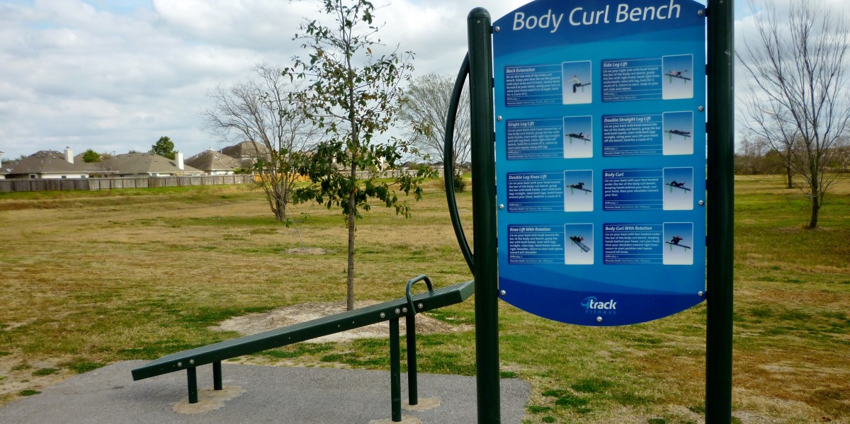 Exercise equipment at Goforth Park