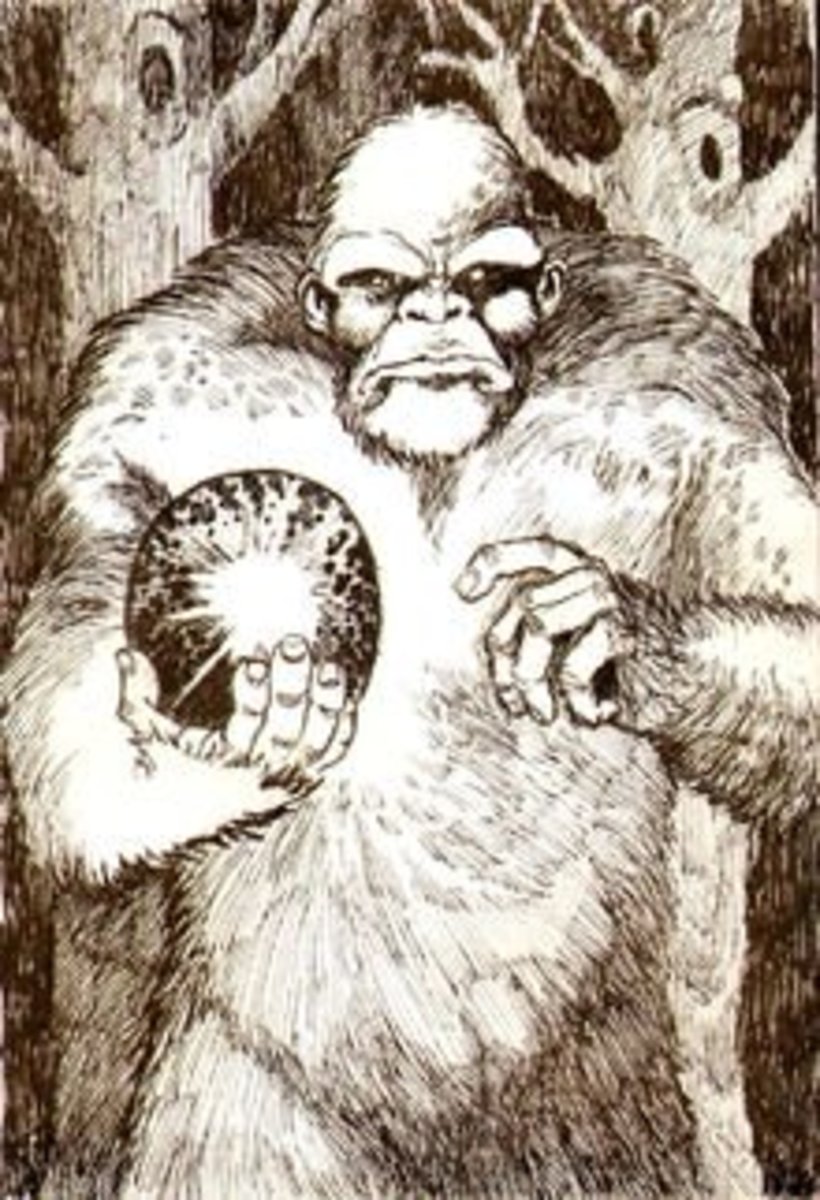 Illustration based on the orb sighting in 1973