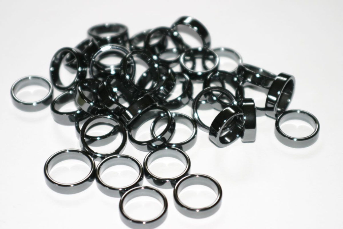 Hematite rings are a convient way to benefit from this crystals healing properties.