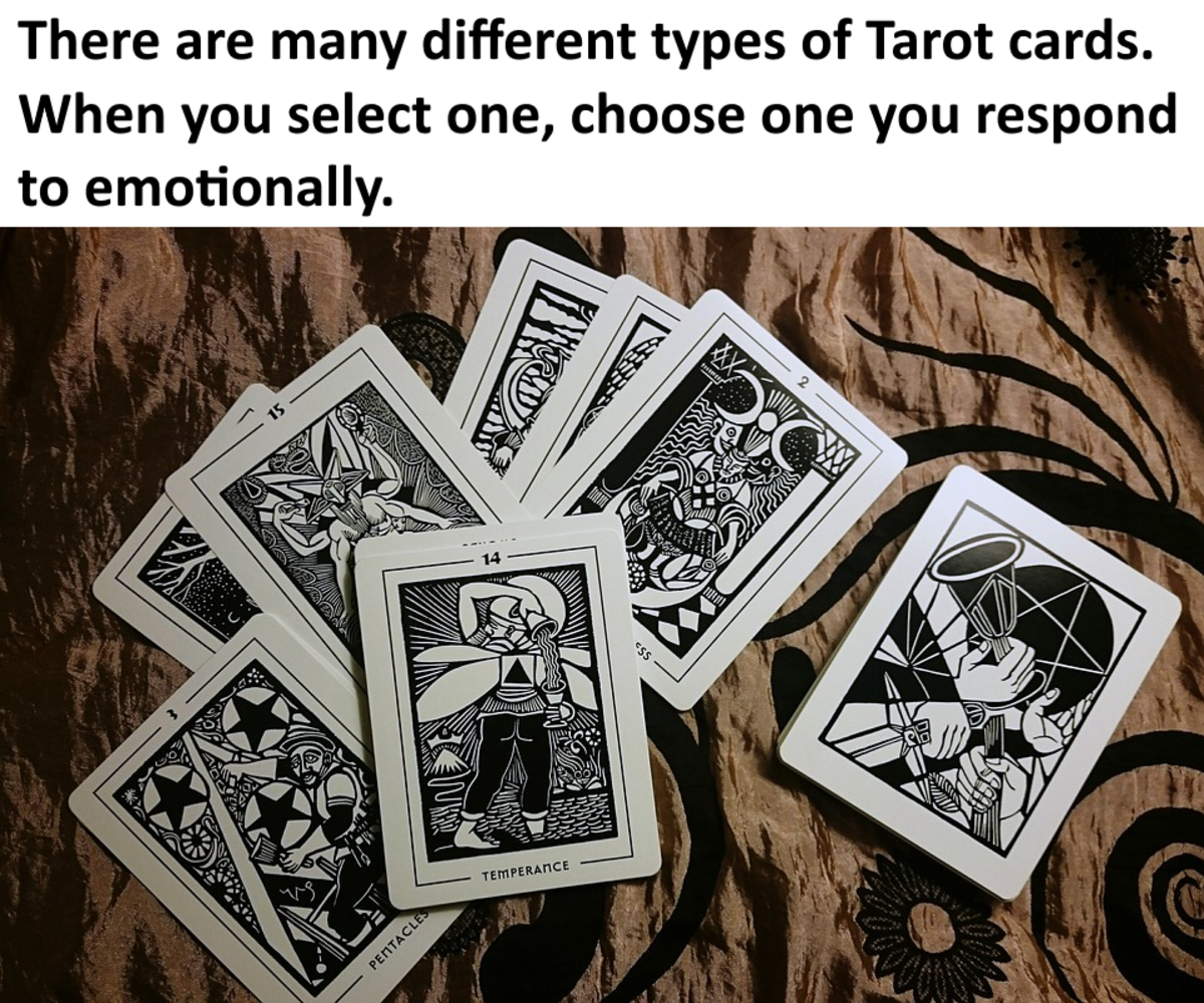 arot cards all have illustrations that visually show us the situations in our own lives.