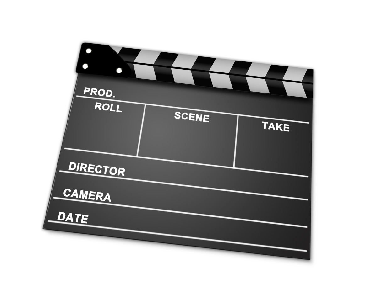 The clapperboard.