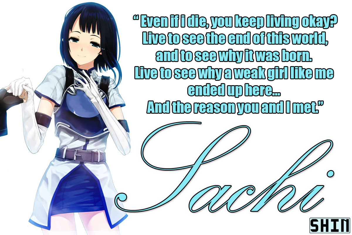 Sachi's famous quote in picture form. 