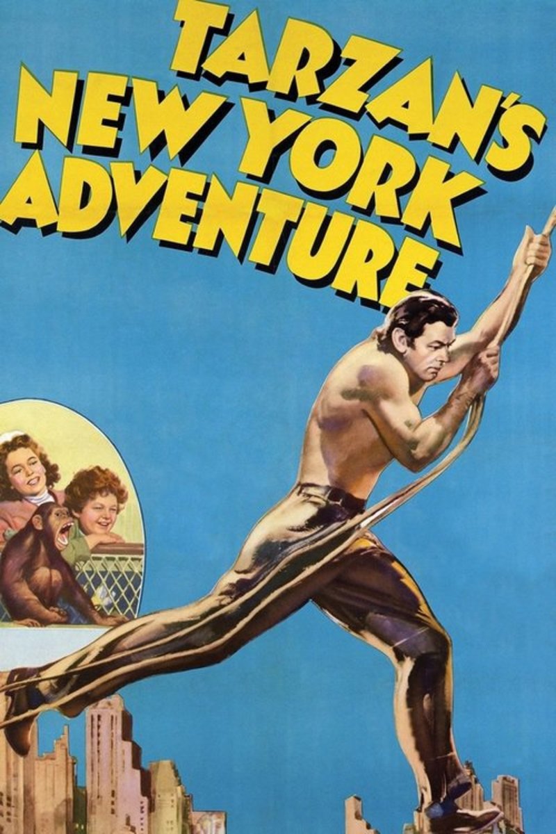 "Tarzan's New York Adventure" (1942) starring Johnny Weissmuller