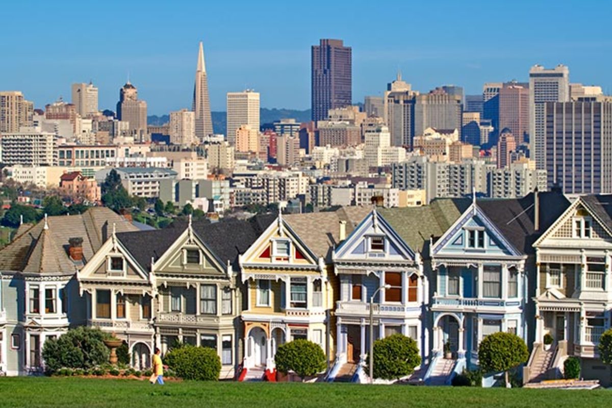 Alamo Square (located in San Francisco) which was used in the opening credits of Full House.