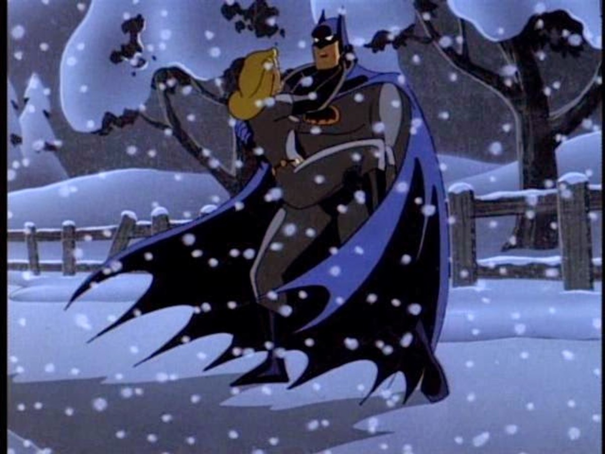 Batman rescues Selina.