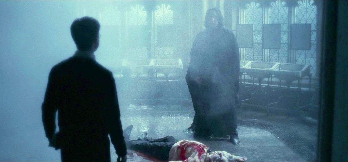 In "Half-Blood Prince," Harry finds out Snape is the Half-Blood Prince after using Sectumsempra against his professor.
