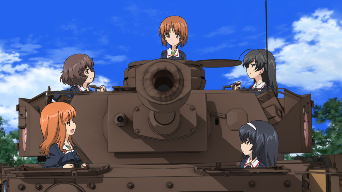 A scene from director Tsutomu Mizushima's anime film "Girls und Panzer der Film."