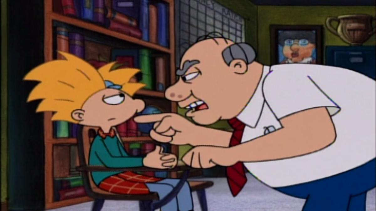 Arnold refuses to tell Principal Wartz who exposed themselves. 