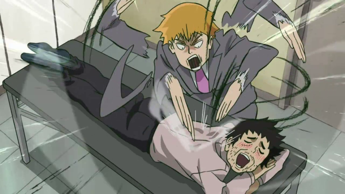 Mob's mentor, Reigen,  is allegedly able to exorcise evil spirits through mundane means.