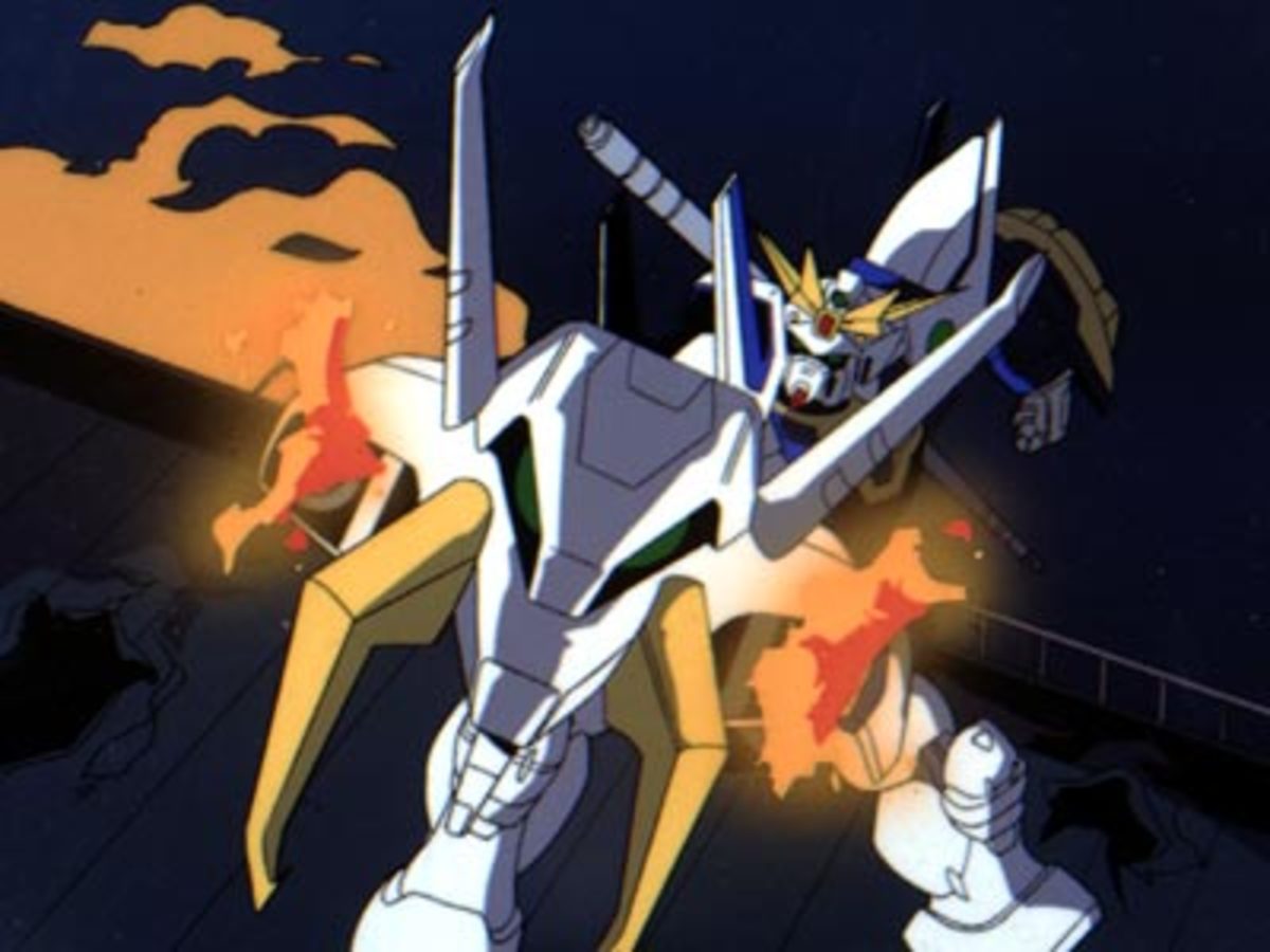 Shenlong Gundam's fiery weapon.