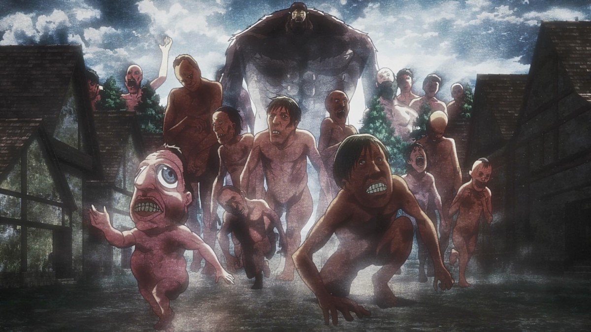 da baby as an ugly titan, attack on titan, shingeki