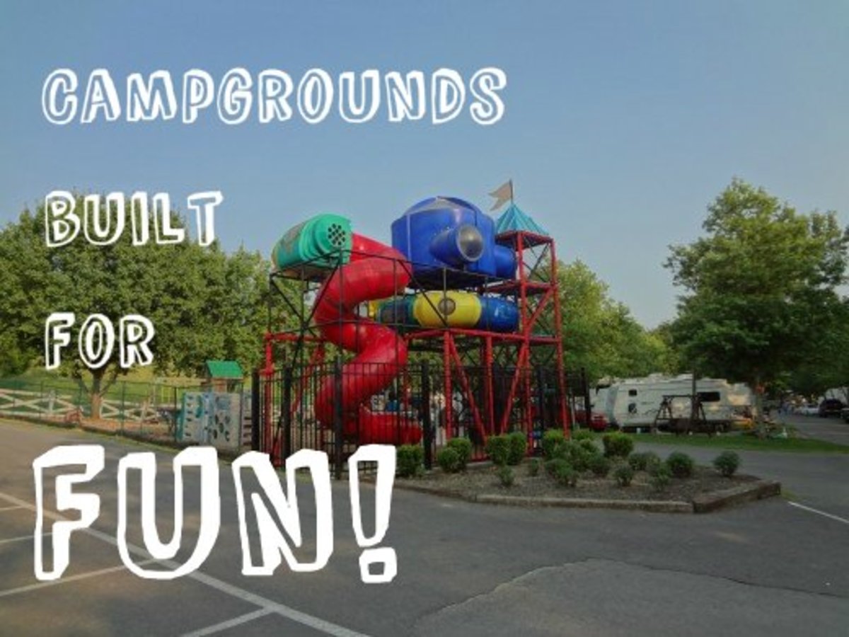 Many family-oriented campgrounds have playgrounds. 
