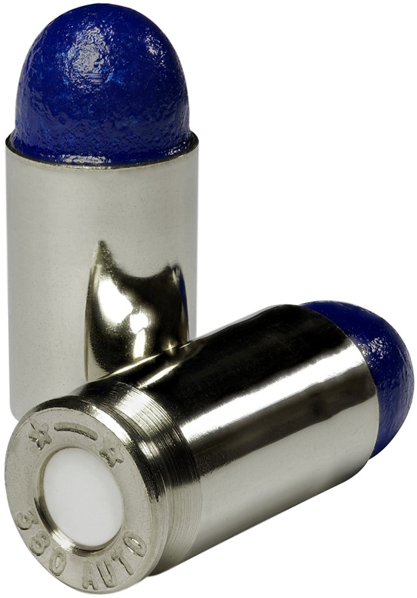 B's Dry Fire Snap Caps - Dummy 380 Auto Training Rounds (Blue Nickel)