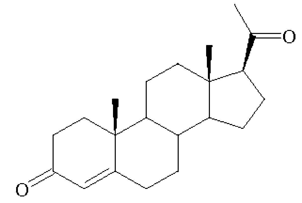 Progesterone Molecule (Female Hormone)