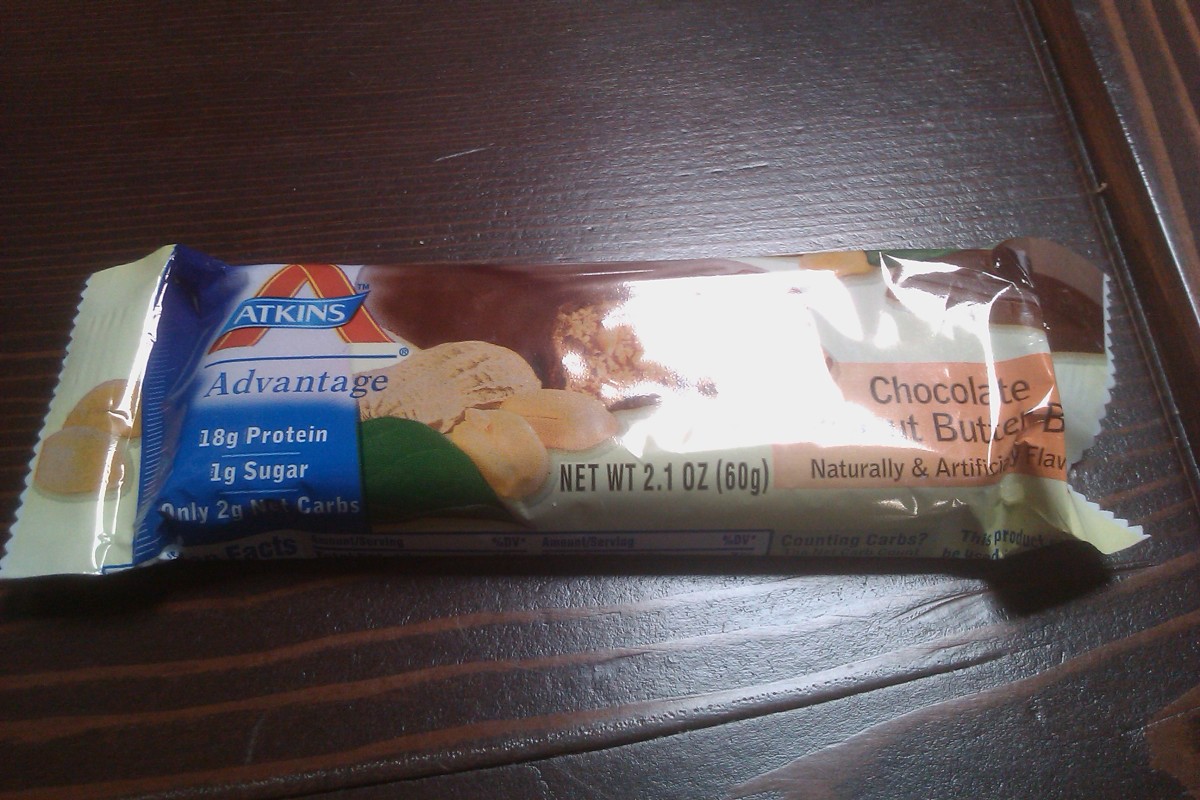 Atkins Peanut Butter Bar Photos of the Nutritional Information