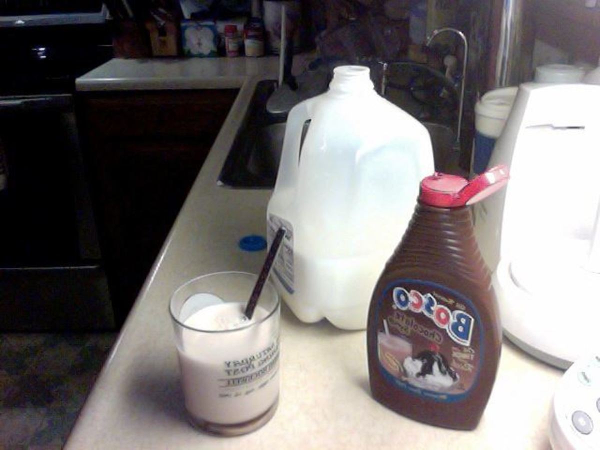 Or, you can make your own chocolate milk. Bosco is my favorite chocolate syrup to use when mixing into plain ol' milk. 