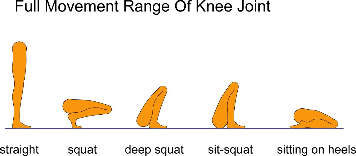 Full flexibility in the knee joint - use it or lose it. Squat, sit on the floor more often.