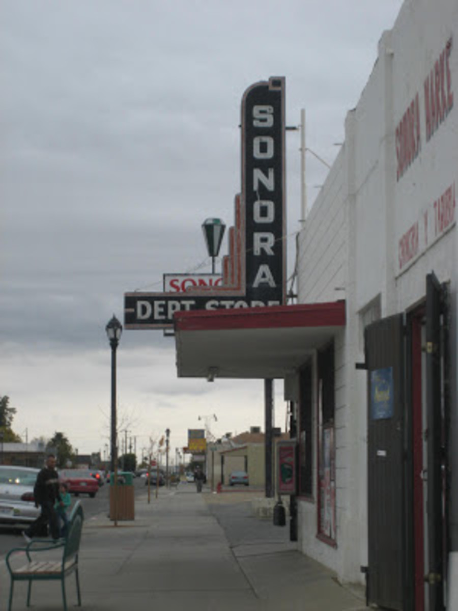 A storefront in downtown Mendota, California