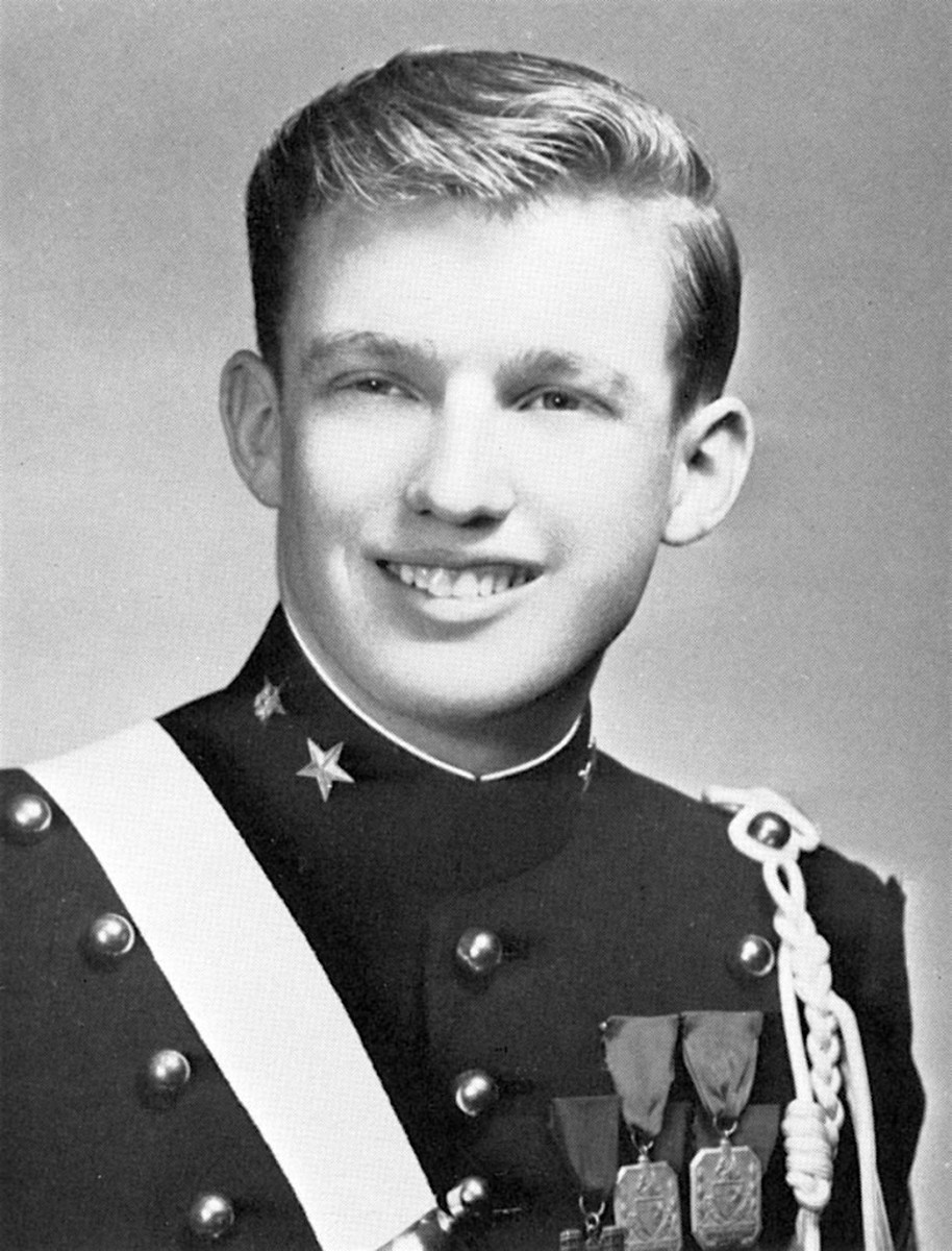 Young Donald looked pretty in the uniform, but unlike Jackson, he never sullied it on the field of battle.