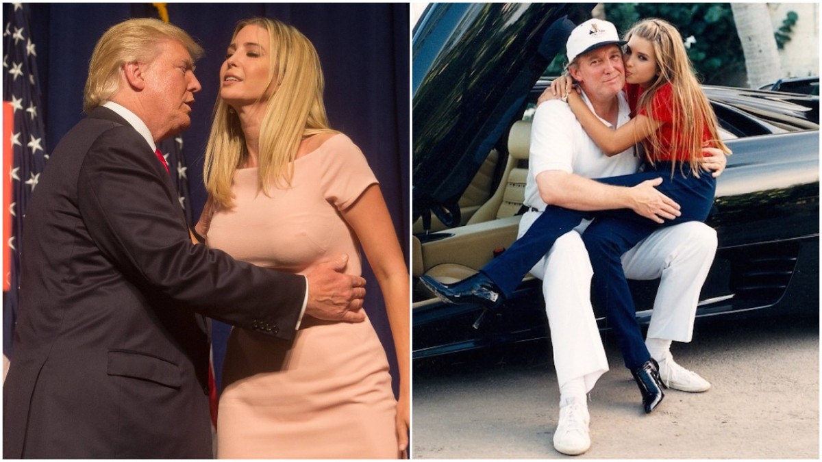Two very intimate, even creepy, moments between Trump and Ivanka. 