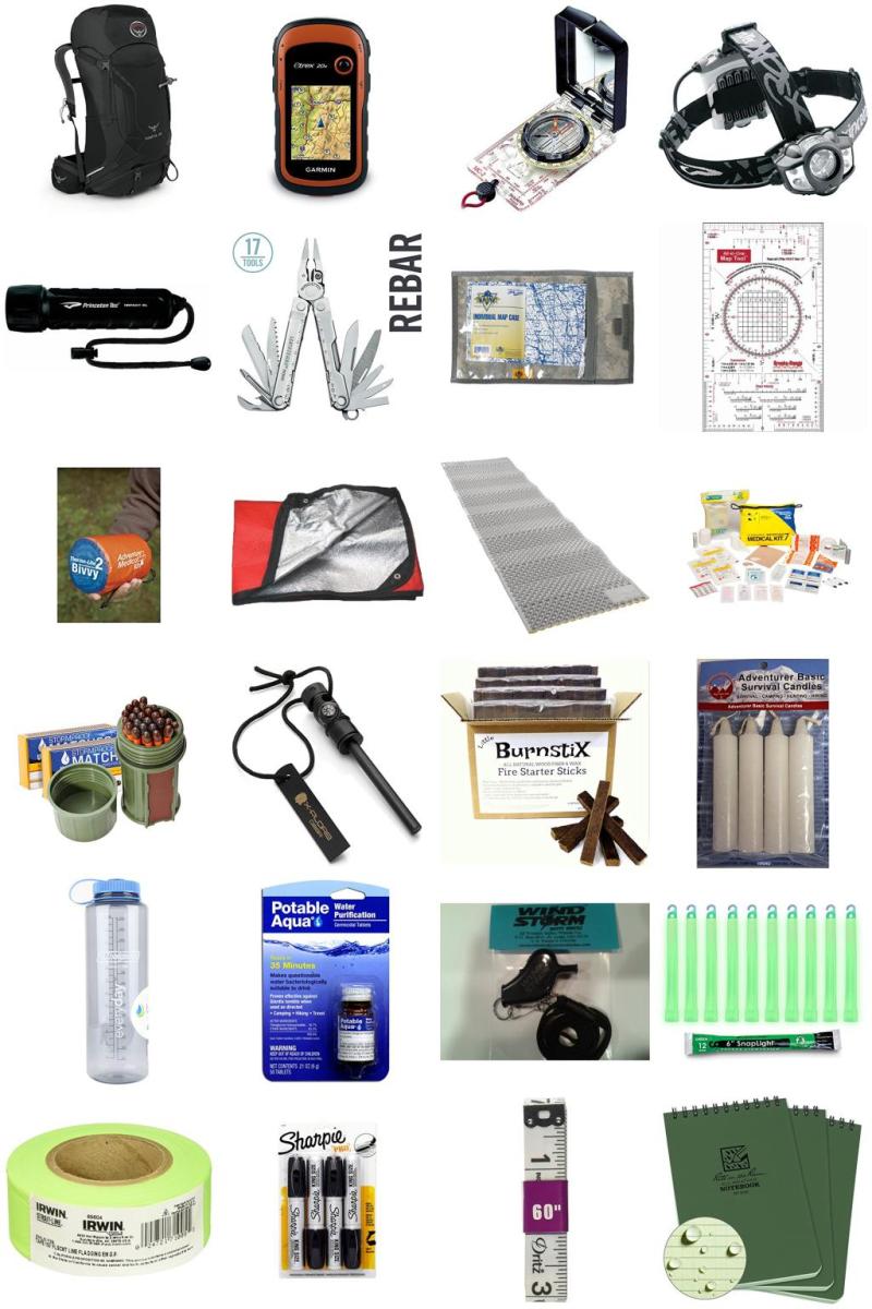 Search And Rescue Pack List