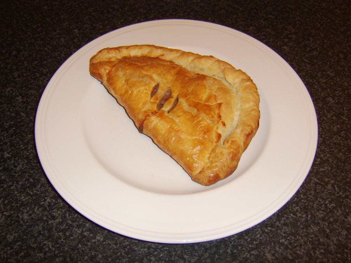 Homemade Cornish Style Beef and Onion Pasty
