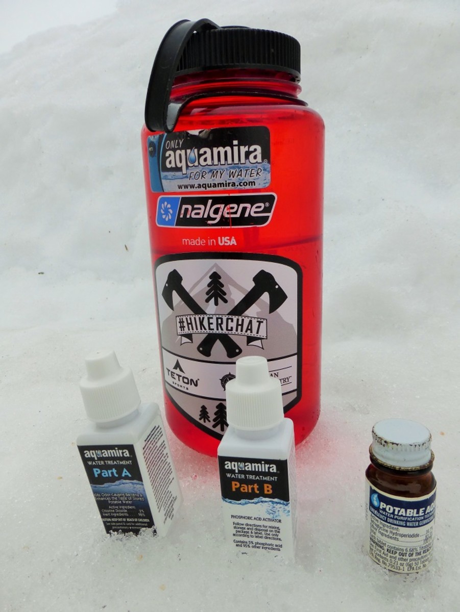 Chemical water purification is one of the more reliable ways to treat water during the winter. 