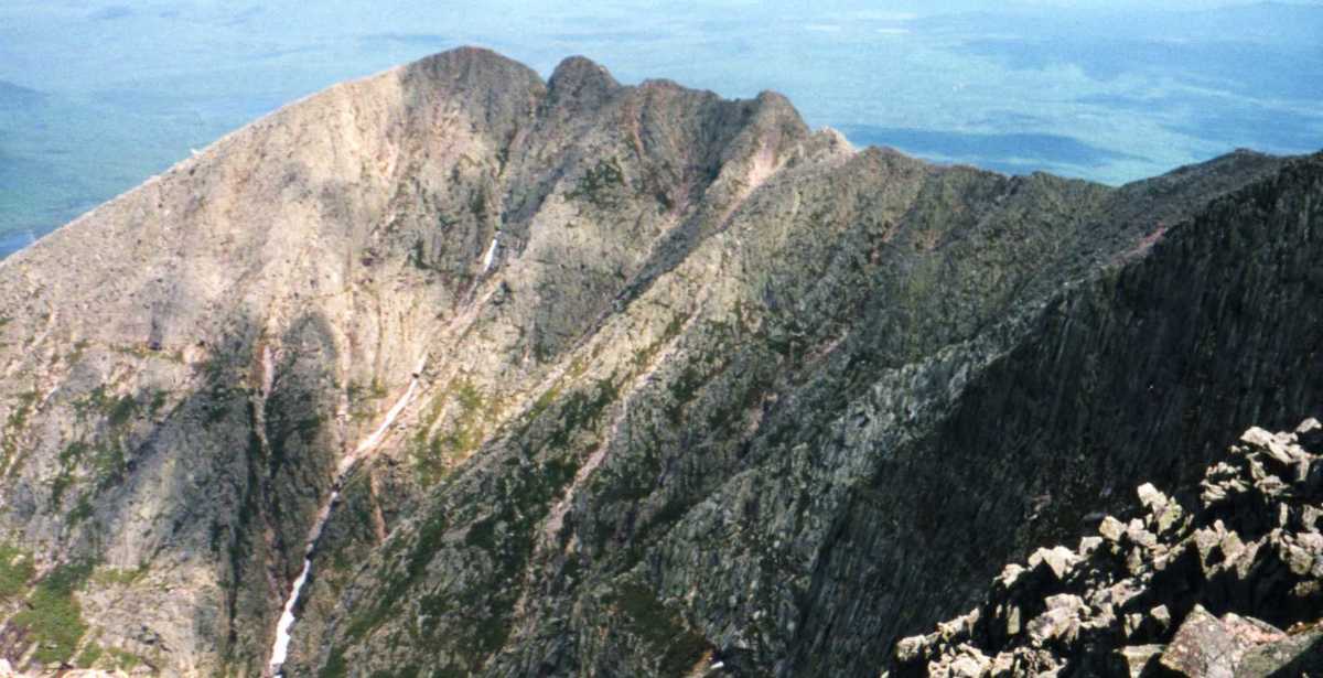 Mount Katahdin in Maine is the Northern terminus of the Appalachian Trail.  