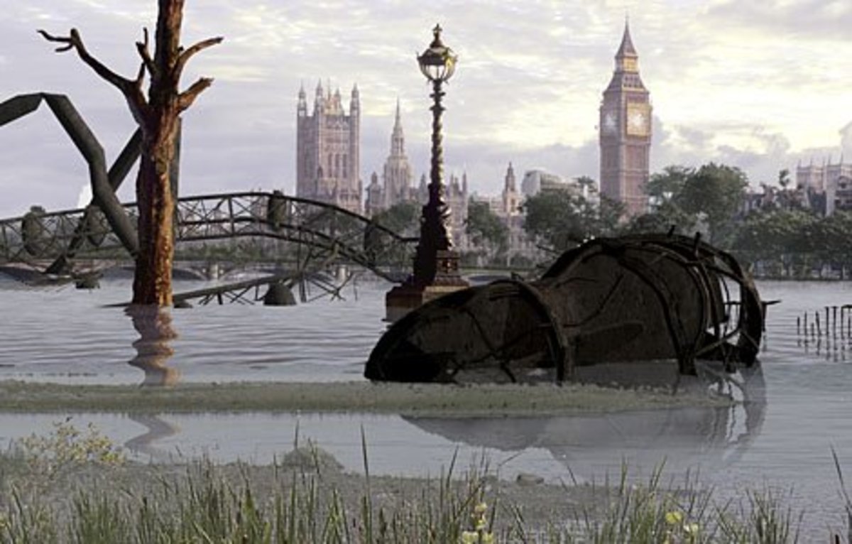 London will revert back to the marshland it was when the Romans first settled the area.