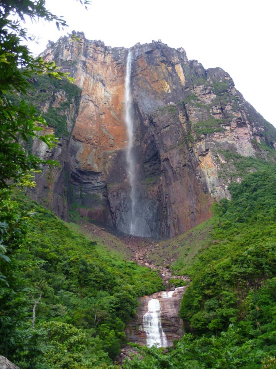 Angel Falls during low water at the start of the dry season...