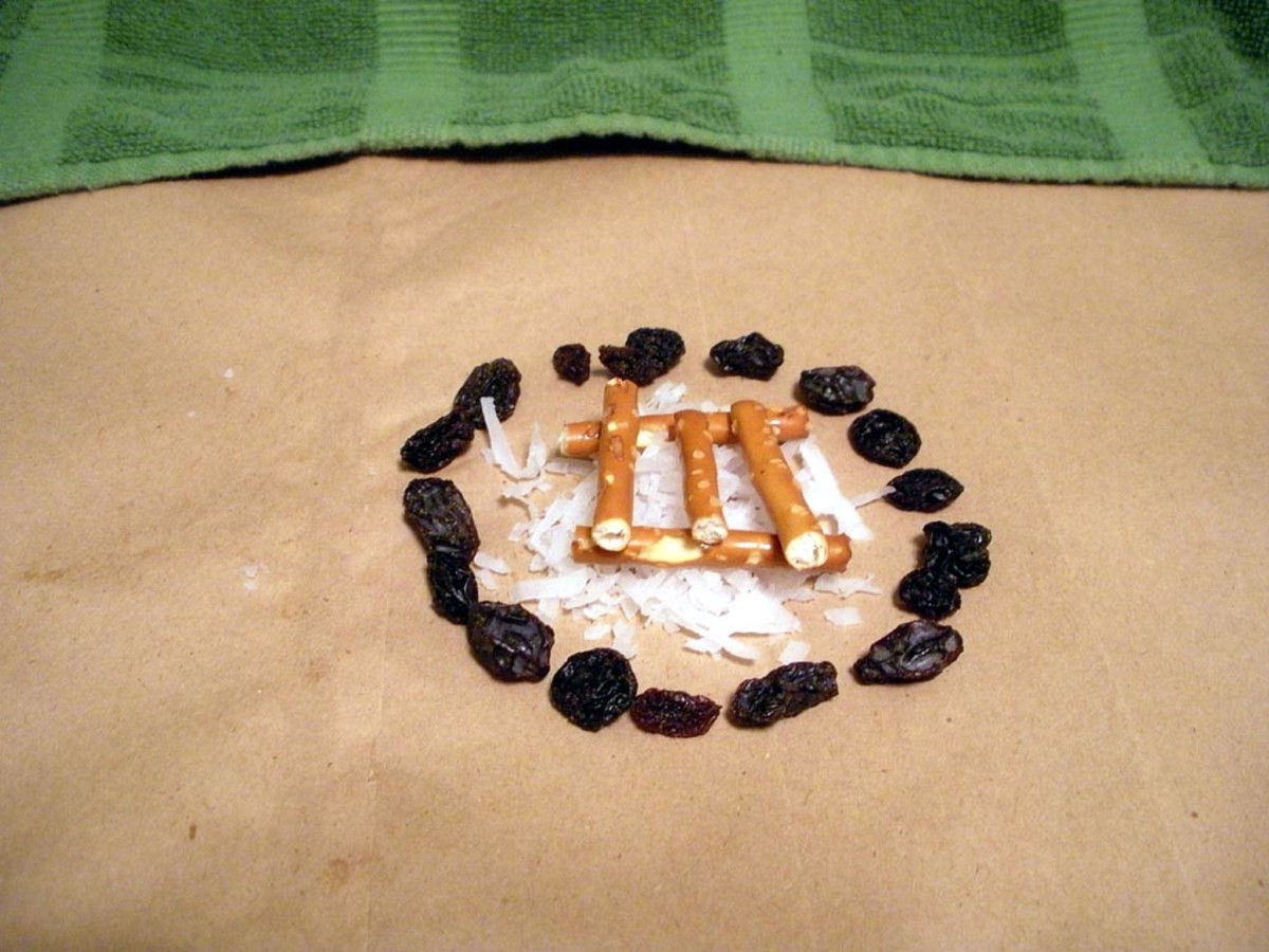 The pretzel sticks are your kindling