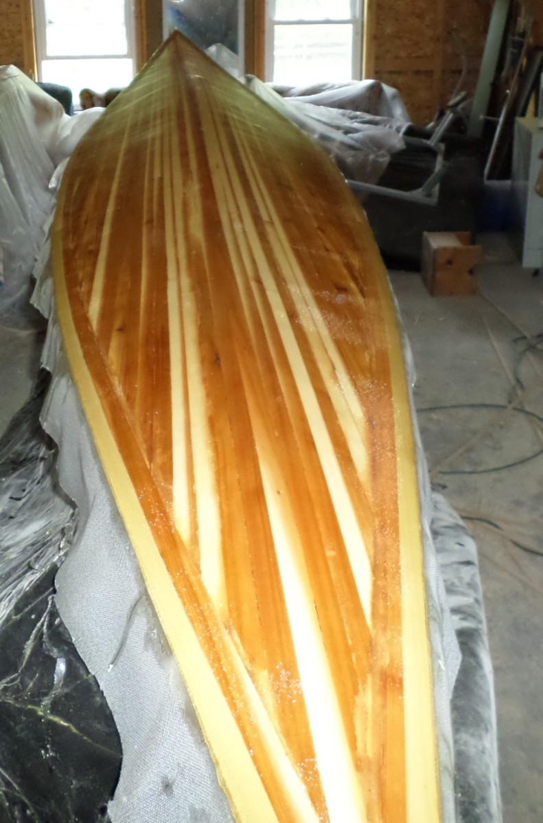 Building a Cedar Strip Kayak The Details Exterior Fiberglass and