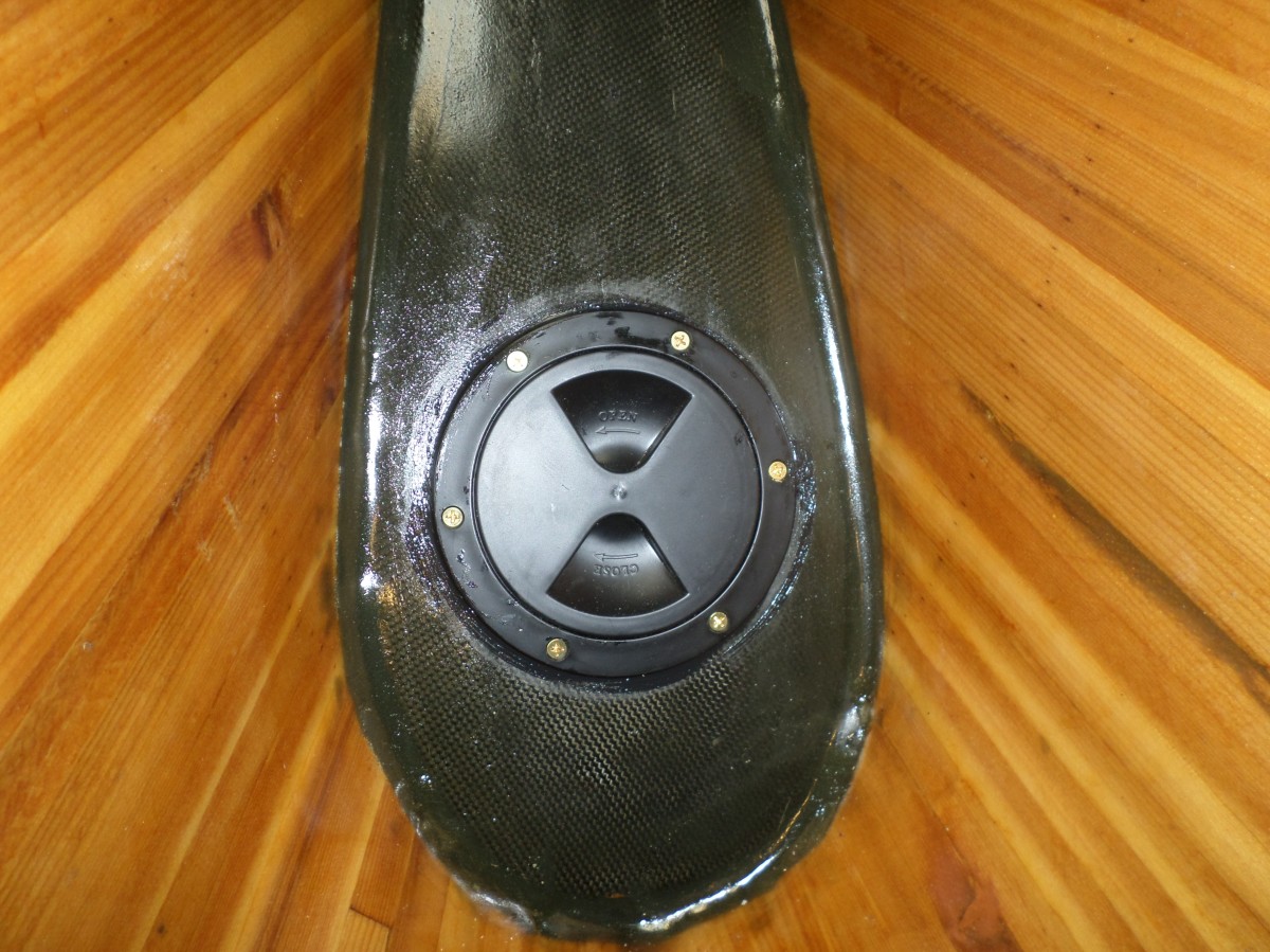 One of the two finished flotation chambers.