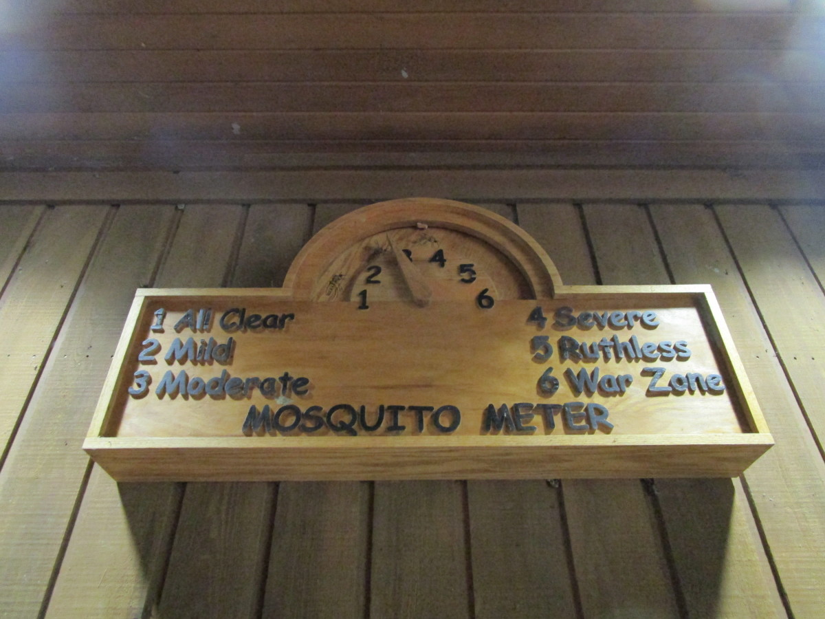 Mosquito Meter at Congaree's visitor center