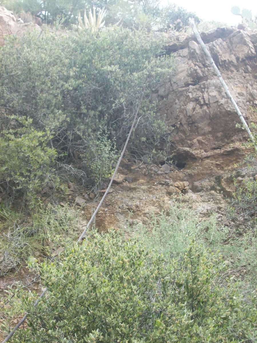 The cable spanned the gorge.