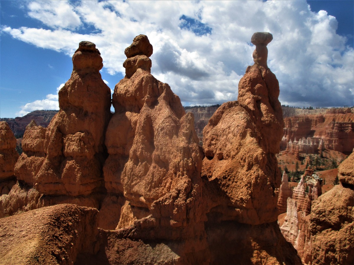 Another view of strange rock formations.