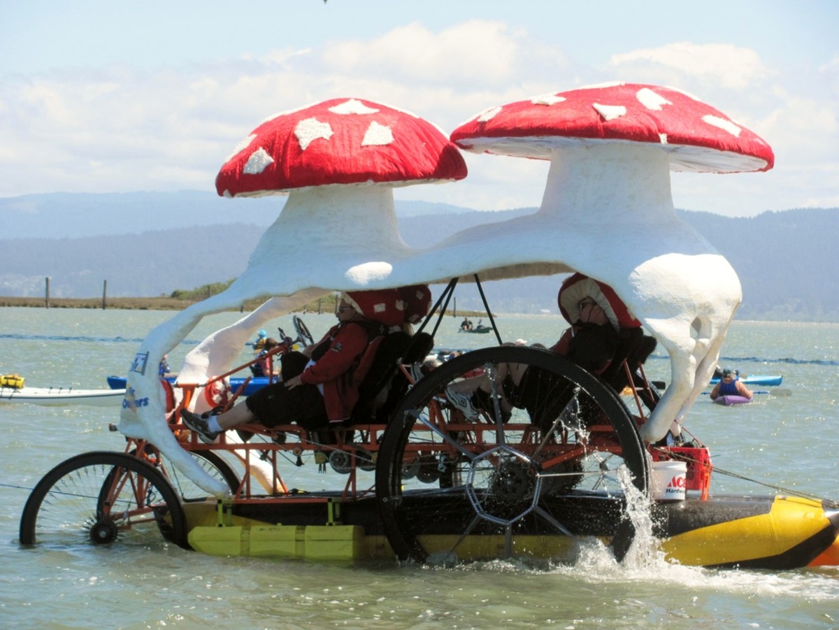 From the 2011 Kinetic Sculpture Race in Humbolt County, California