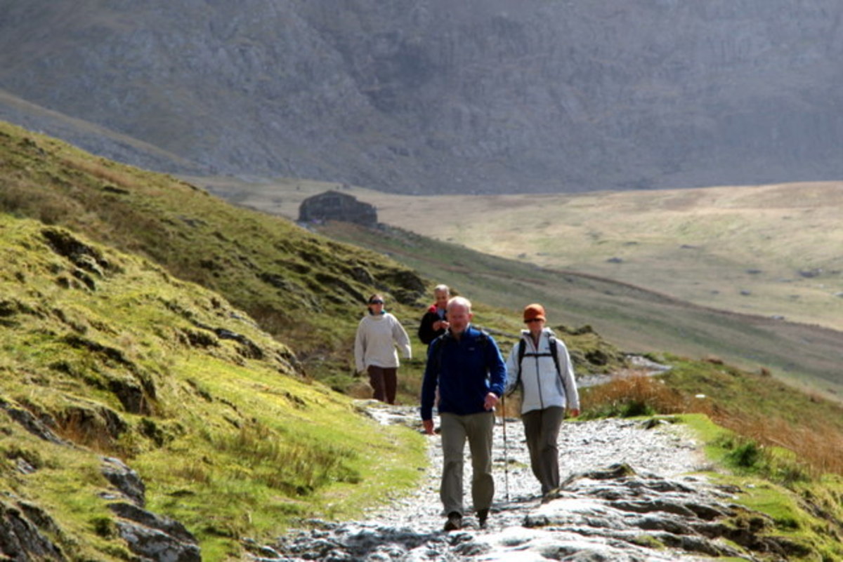 Hikers on the Llanberis Path. You didn't want to see the unclad men did you?