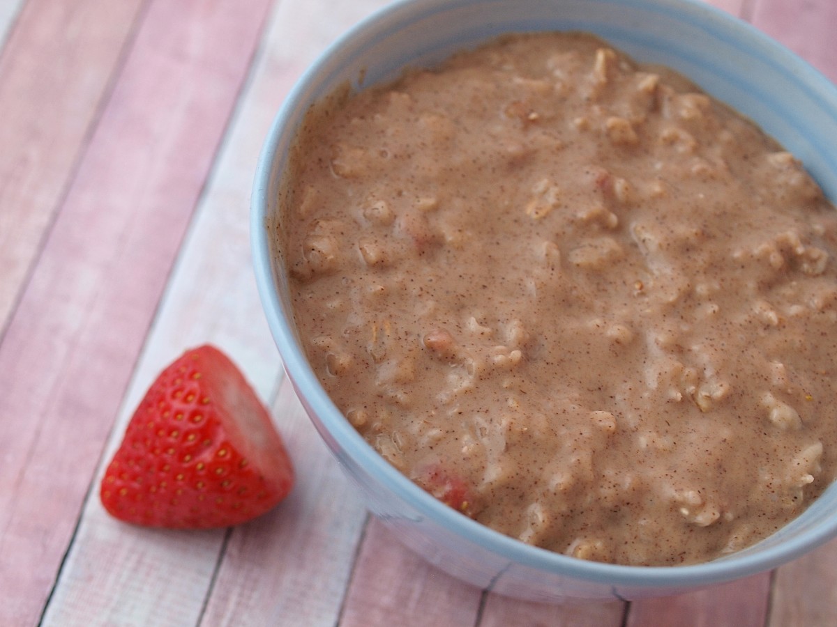 Be adventurous! Try this combination of balsamic vinegar, strawberries, and oats for a tangy, healthy meal.