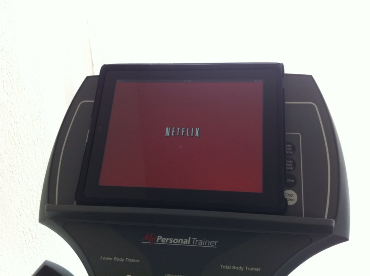 Watch a movie while working out
