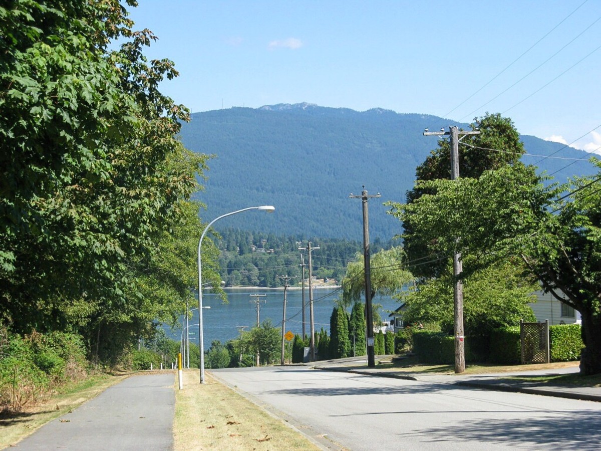 A walk with a view such as one that shows part of Burrard Inlet is always pleasant.