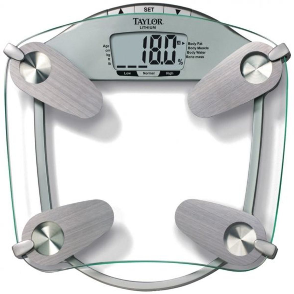 Taylor Body Composition Scale Measuring Body Fat, Body Water, Muscle Mass  and Bmi, Black