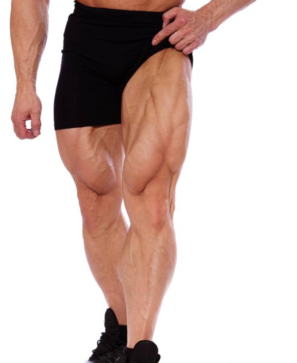 Big, lean, muscular thighs 